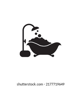 Bathtub Icon Logo Vector Ilustration Stock Vector (Royalty Free ...