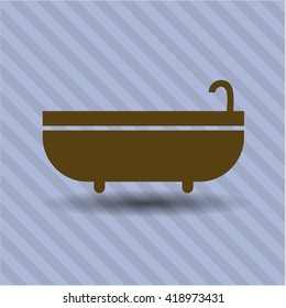 Bathtub icon or symbol