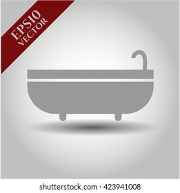 Badewanne-Symbol oder -Symbol