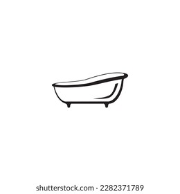 bathtub icon symbol sign vector
