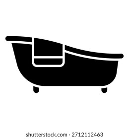 Bathtub Icon Template – Clean Minimal Bathroom Symbol