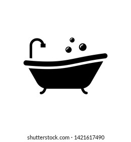 Bathtub icon trendy design template