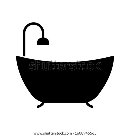Bathtub icon trendy design template. Bathtub icon vector illustration
