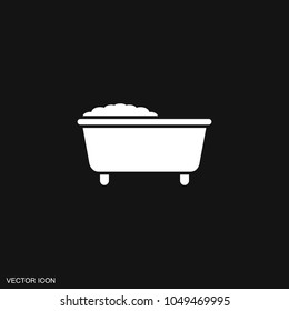 Bathtub icon vector.