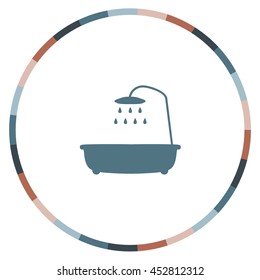 Bathtub icon, vector design