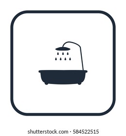 Bathtub icon, vector design