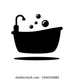 bathtub icon vector design template