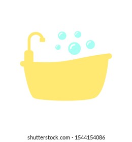 bathtub icon vector design template
