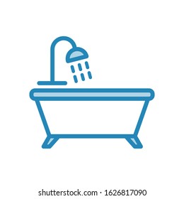 Bathtub icon vector design template ilustrasion