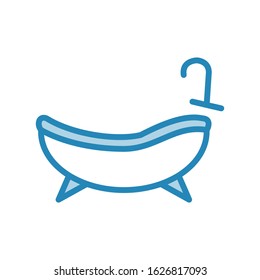 Bathtub icon vector design template ilustrasion
