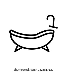 Bathtub icon vector design template ilustrasion