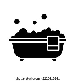 bathtub icon vector design template in white background