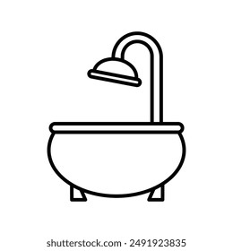 Bathtub icon vector design templates simple and modern
