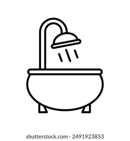 Bathtub icon vector design templates simple and modern