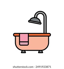 Bathtub icon vector design templates simple and modern