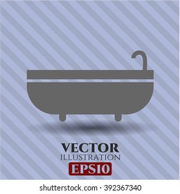 Bathtub icon vector illustration