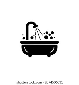 Bathtub Icon Vector Illustration Logo Template Stock Vector (Royalty ...