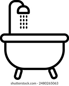 Vector del icono de la bañera, ilustración diseño de la Plantilla del logotipo eps 10.