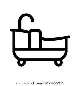 Bathtub Icon Vector Symbol Design Illustration