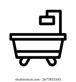 Bathtub Icon Vector Symbol Design Illustration