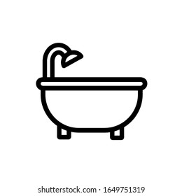 Vektorillustration Badewanne Symbol. EPS. 10.