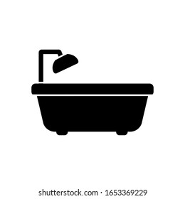 Bathtub icon,vector illustration. Flat design style. vector bathtub icon illustration isolated on White background, bathtub icon Eps10. bathtub icons graphic design vector symbols.