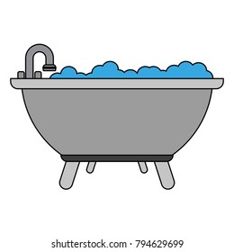 Bathtub isolated symbol