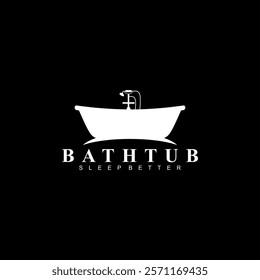 bathtub logo icon design vector art
