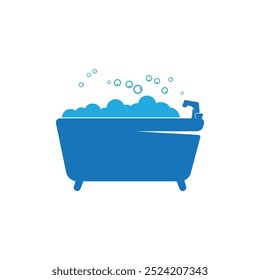 Logotipo de la bañera Icono Vector Plantilla Ilustración Diseño