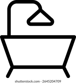Bathtub in the minimalist style : The minimalist design of the bathroom, represented by a bathtub and shower, emphasizes cleanliness and simplicity. Suitable for design-themed works.