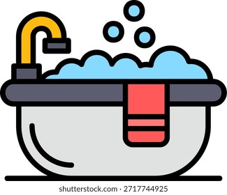 Bañera Nuevo Vector de diseño de iconos creativos
