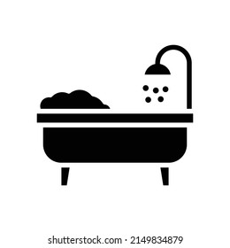 bathtub new icon simple vector