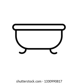 Bathtub outline icon