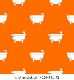 Bathtub pattern vector orange for any web design best