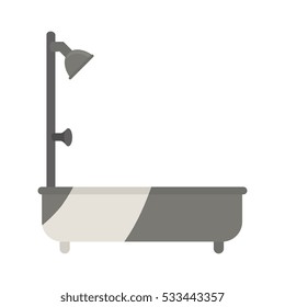 bathtub service isolated icon
