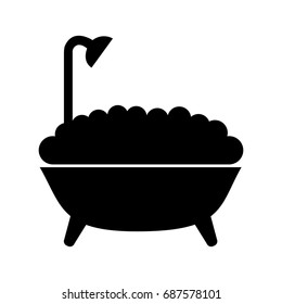 bathtub service isolated icon