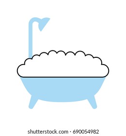 bathtub service isolated icon