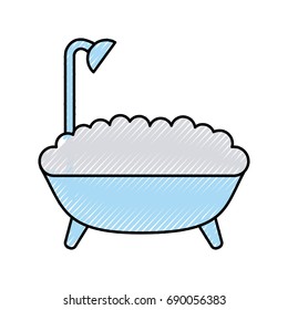 bathtub service isolated icon