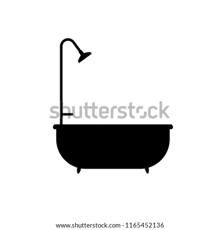 Bathroom clipart isolated on white background