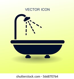 Badewanne und Dusche, Vektorgrafik