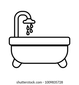 bathtub sign icon