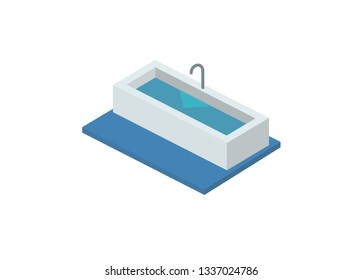 bathtub simple illustration