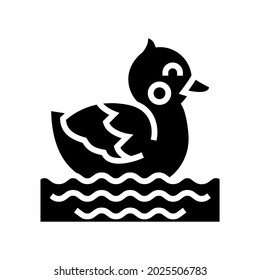 bathtub toys glyph icon vector. bathtub toys sign. isolated contour symbol black illustration