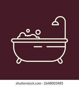 Bathtub trendy vector art design seemly amazing colorful useful illustration.eps