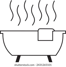 bathtub vector design. bathroom icon vector design