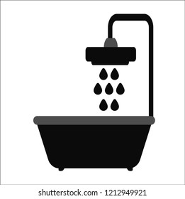 bathtub vector icon