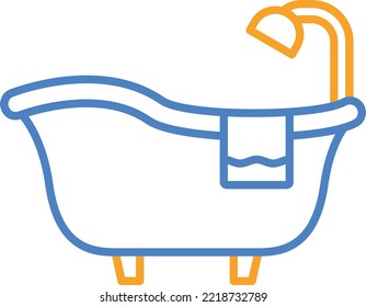 Bathtub vector icon. Can be used for printing, mobile and web applications.