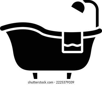Bathtub vector icon. Can be used for printing, mobile and web applications.