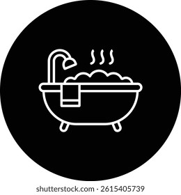 Bathtub vector icon. Can be used for printing, mobile and web applications.
