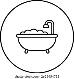 Bathtub vector icon. Can be used for printing, mobile and web applications.